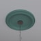 Ekena Millwork Traditional PVC Medallion (Canopies up to 11 1/2"), 19"OD x 3 1/2"ID x 1 1/2"P, Metallic Sea Mist CMP19TRFSM - alternate 6